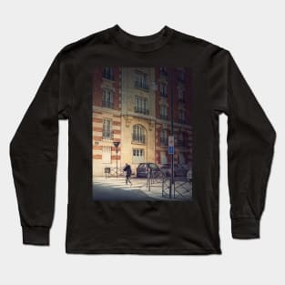 person crossing the street Long Sleeve T-Shirt